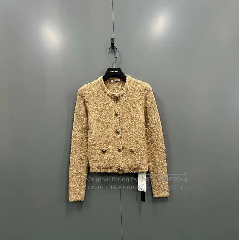 Miu Miu Miu Miu Khaki Wool Women's Jacket . Size XXS / US 00 / IT 34 - 1 Thumbnail