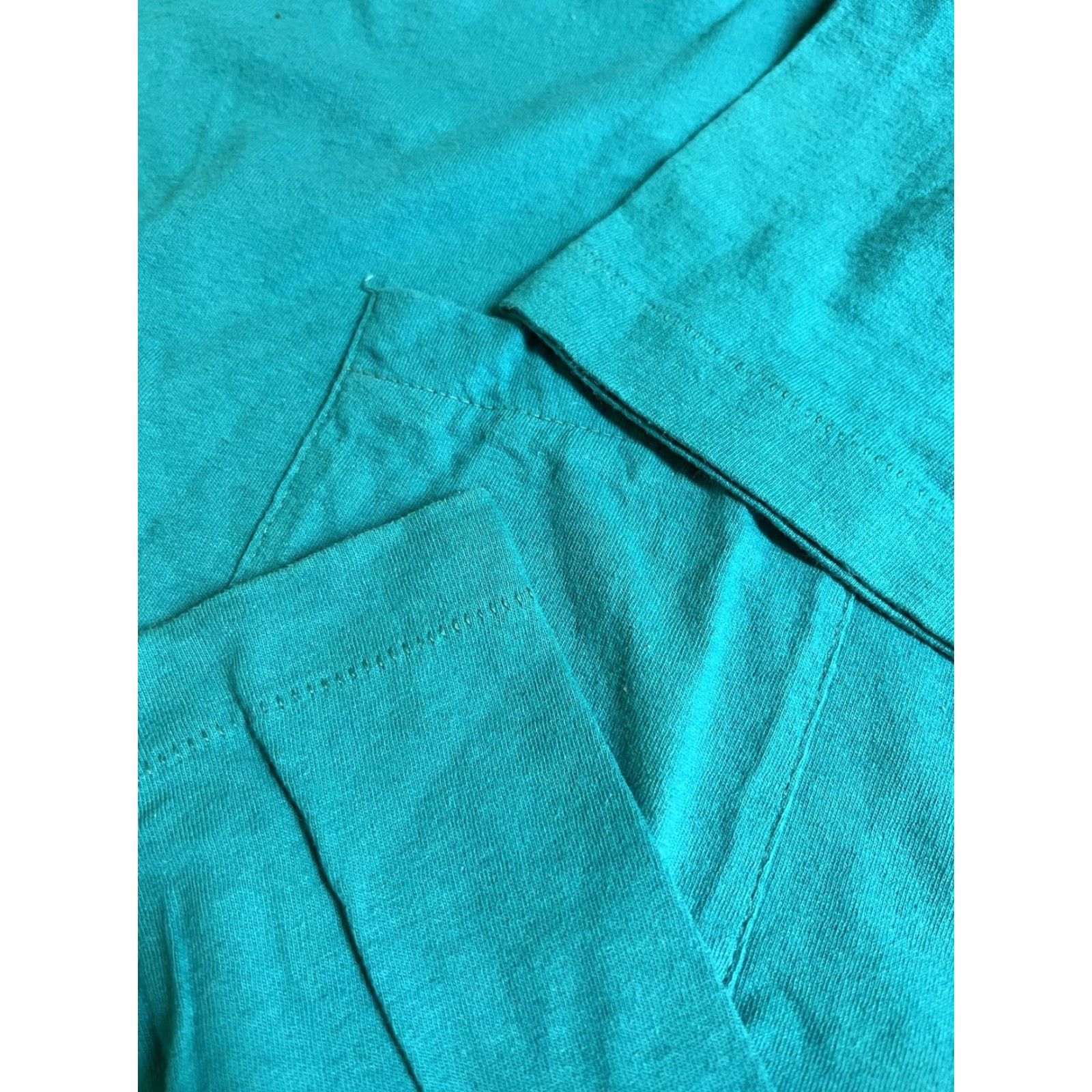 Vintage VINTAGE T-Shirt Green Pocket Crew Neck Short Sleeve M Men Classic Cotton Stitch Single Size US M / EU 48-50 / 2 - 3 Thumbnail