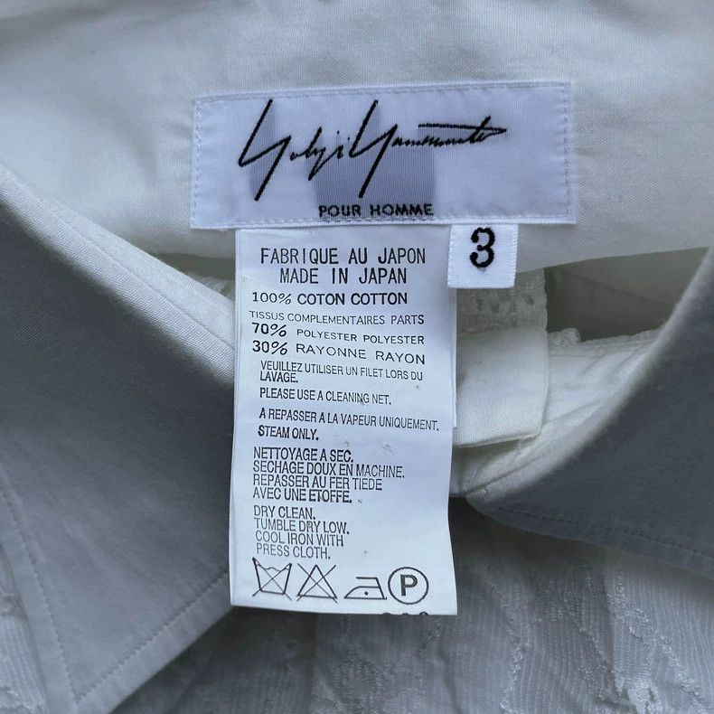 Yohji Yamamoto Yohji Yamamoto 06 SS stamen cutout shirt 2501-Nextarrow Size US L / EU 52-54 / 3 - 7 Thumbnail