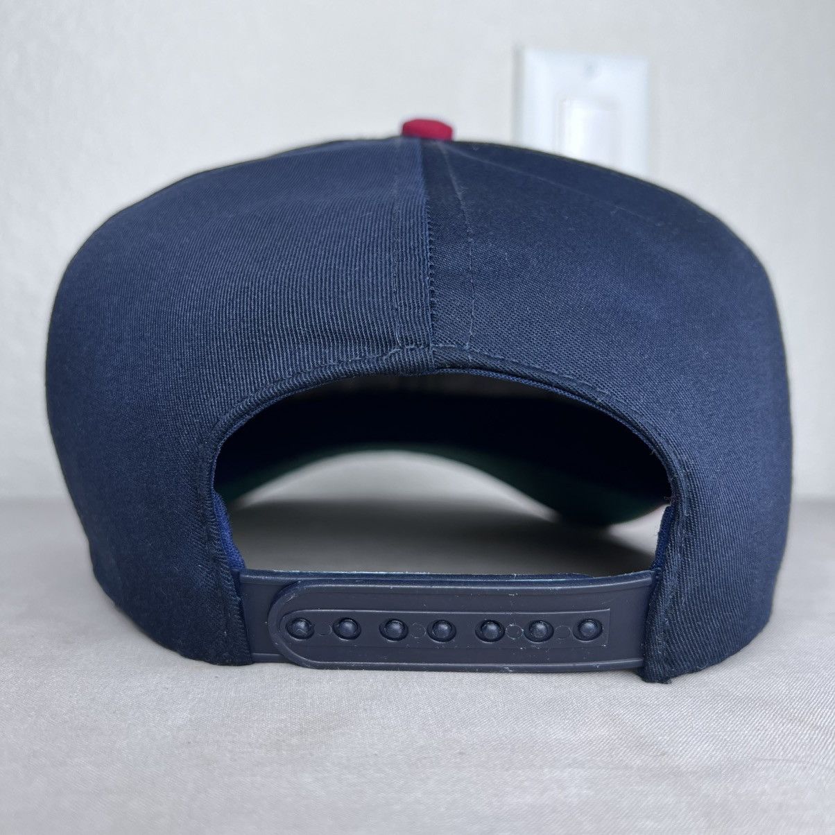 NBA 1990s NBA Denver Nuggets AJD Plain Logo Two Tone Snapback Size ONE SIZE - 5 Thumbnail