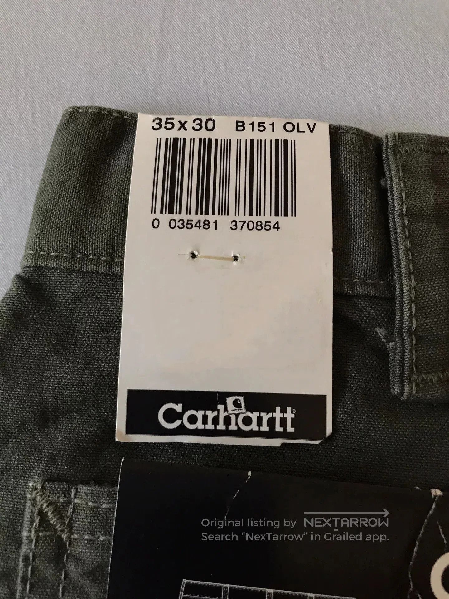 Carhartt Carhartt B151 Canvas Work Pants W35L30. Size US 35 - 8 Thumbnail