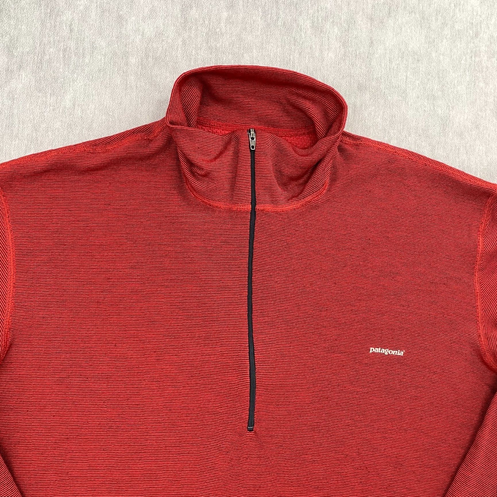 Patagonia VINTAGE Patagonia Sweater 1/4 Zip Pullover Red M Mens M USA Made Adult Medium Knit Zip 4? Size US M / EU 48-50 / 2 - 3 Thumbnail
