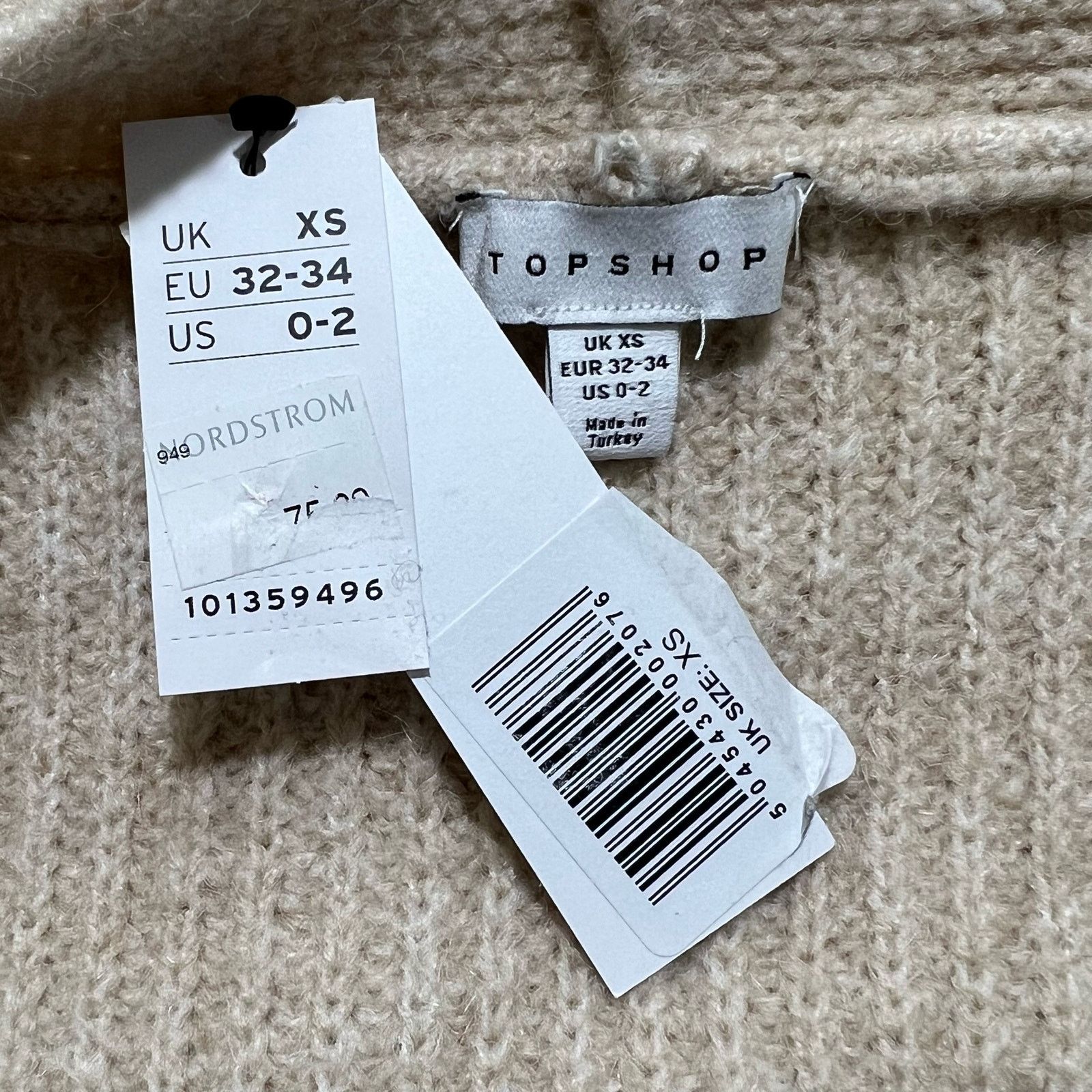 Topshop Women’s XS (0-2) Oversized Cardigan Knit Sweater