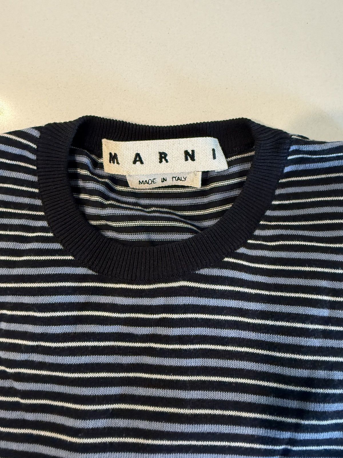 Marni Marni Striped Crew Neck Sweater Size US S / EU 44-46 / 1 - 3 Thumbnail