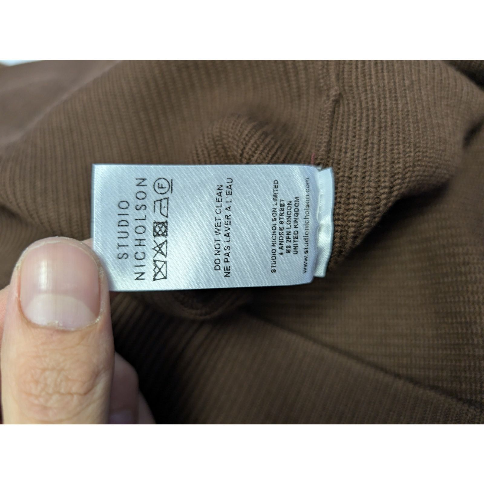 Studio Nicholson o1rshd1 Chesnut Knitwear 12GG Rib Zipped Vest Gilet in Brown Size US M / EU 48-50 / 2 - 19 Thumbnail