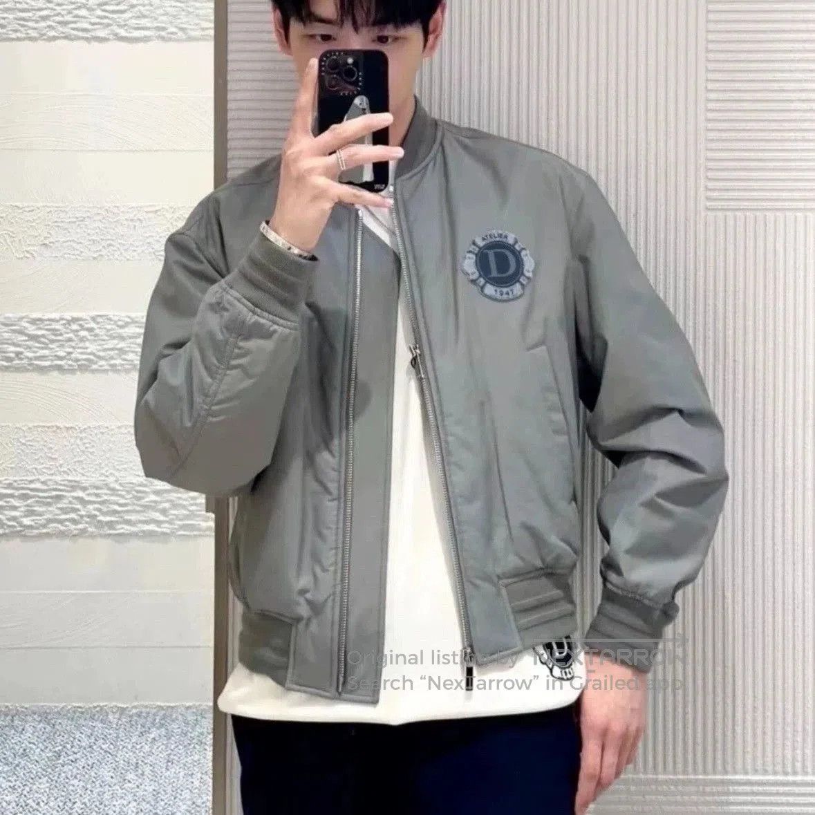 Dior Dior SS24 Embroidered Logo Bomber Jacket. Size US L / EU 52-54 / 3 - 8 Thumbnail