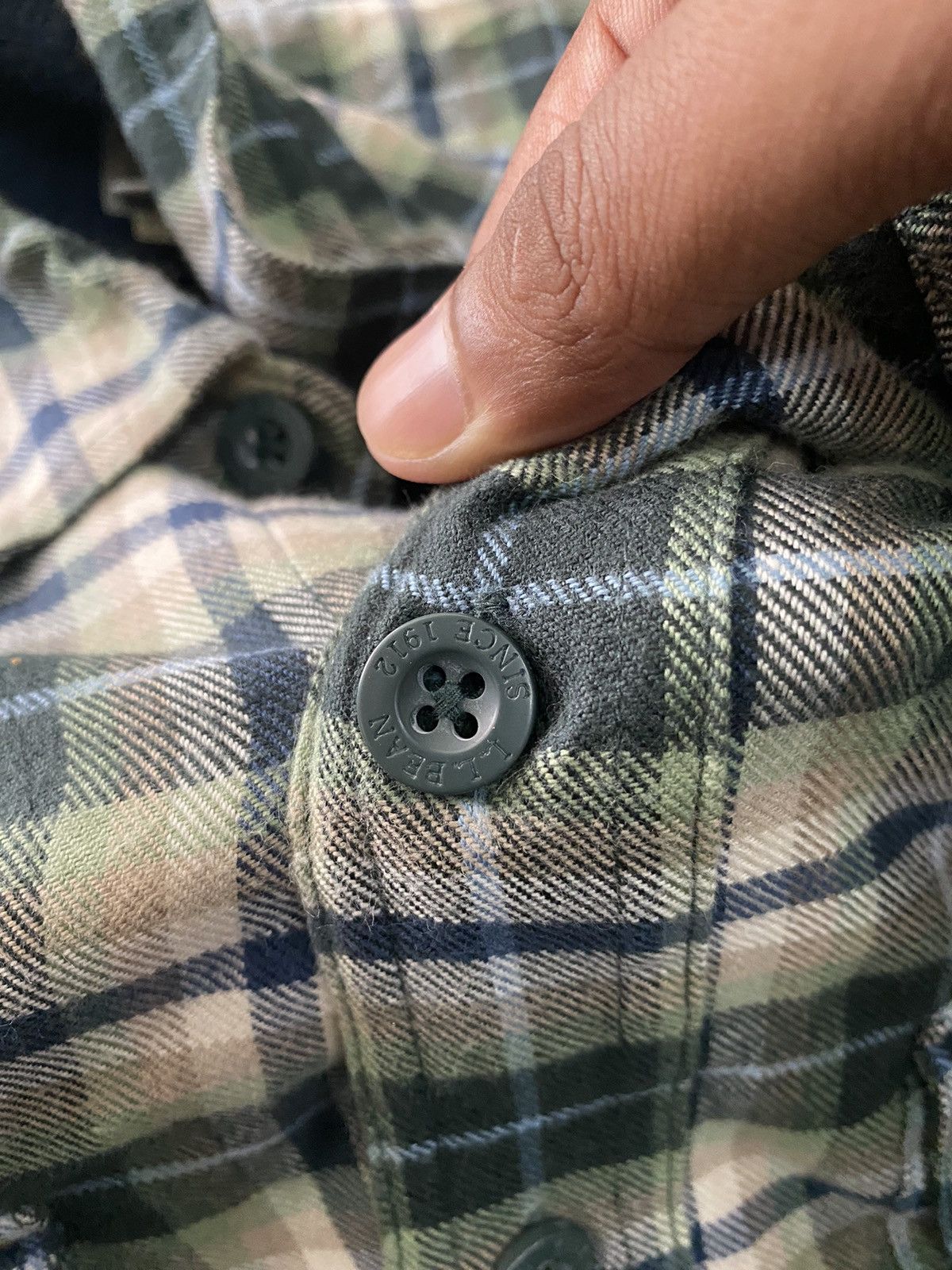Japanese Brand Vintage L.L Bean Flannel Button Jacket Size US L / EU 52-54 / 3 - 11 Thumbnail