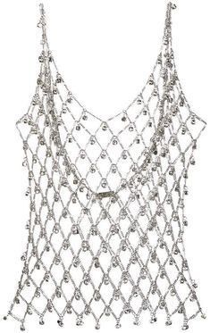 Paco Rabanne Paco Rabanne Crystal Mesh Tank Top Size M / US 6-8 / IT 42-44 - 2 Thumbnail