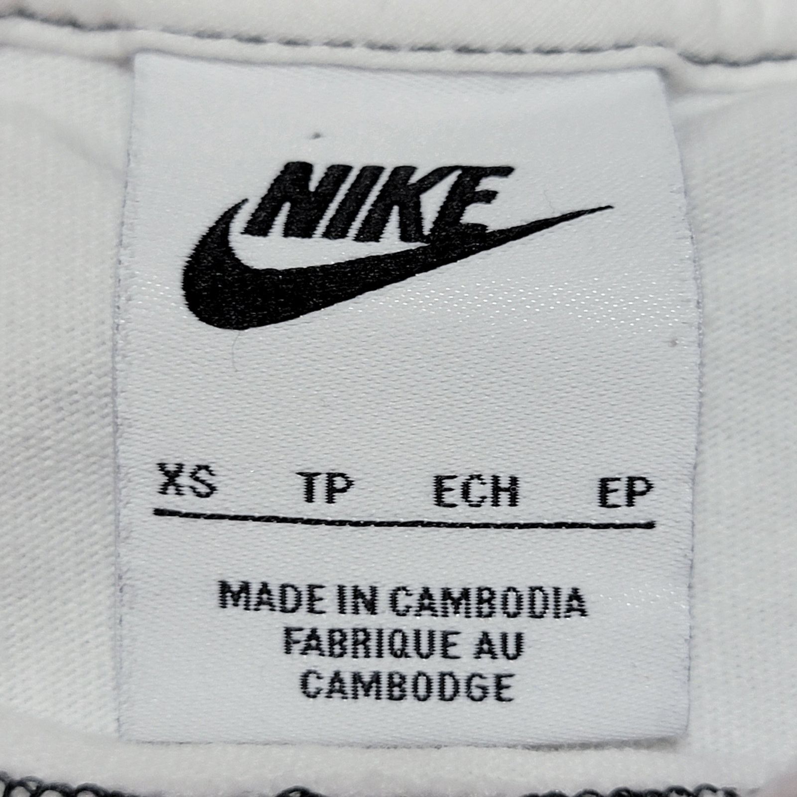 Nike Nike White w/ Black Swoosh Crop Top - Size XS Size XS / US 0-2 / IT 36-38 - 5 Thumbnail
