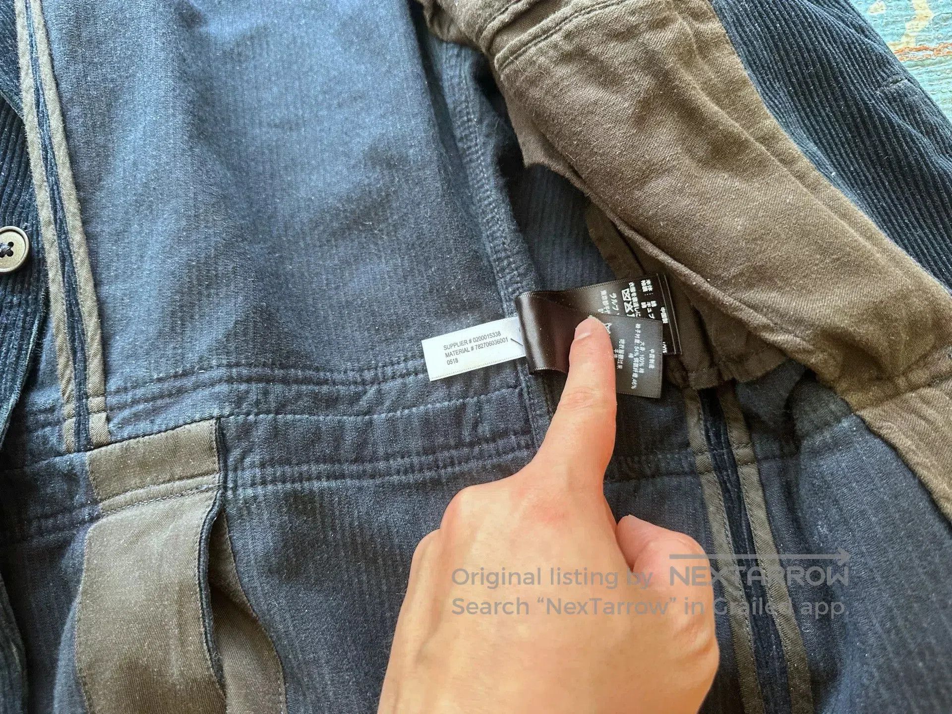 RRL Ralph Lauren RRL Corduroy Indigo Dye Blazer. Size US M / EU 48-50 / 2 - 4 Thumbnail