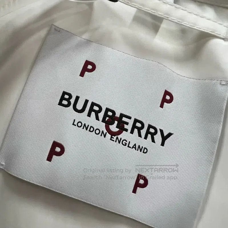 Burberry Burberry White Logo Men's Long Sleeve Jacket. Size US XS / EU 42 / 0 - 4 Thumbnail