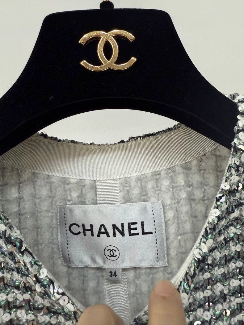 Chanel Chanel Sequin Tweed Jacket FR34 Size -2505 Size XS / US 0-2 / IT 36-38 - 5 Thumbnail