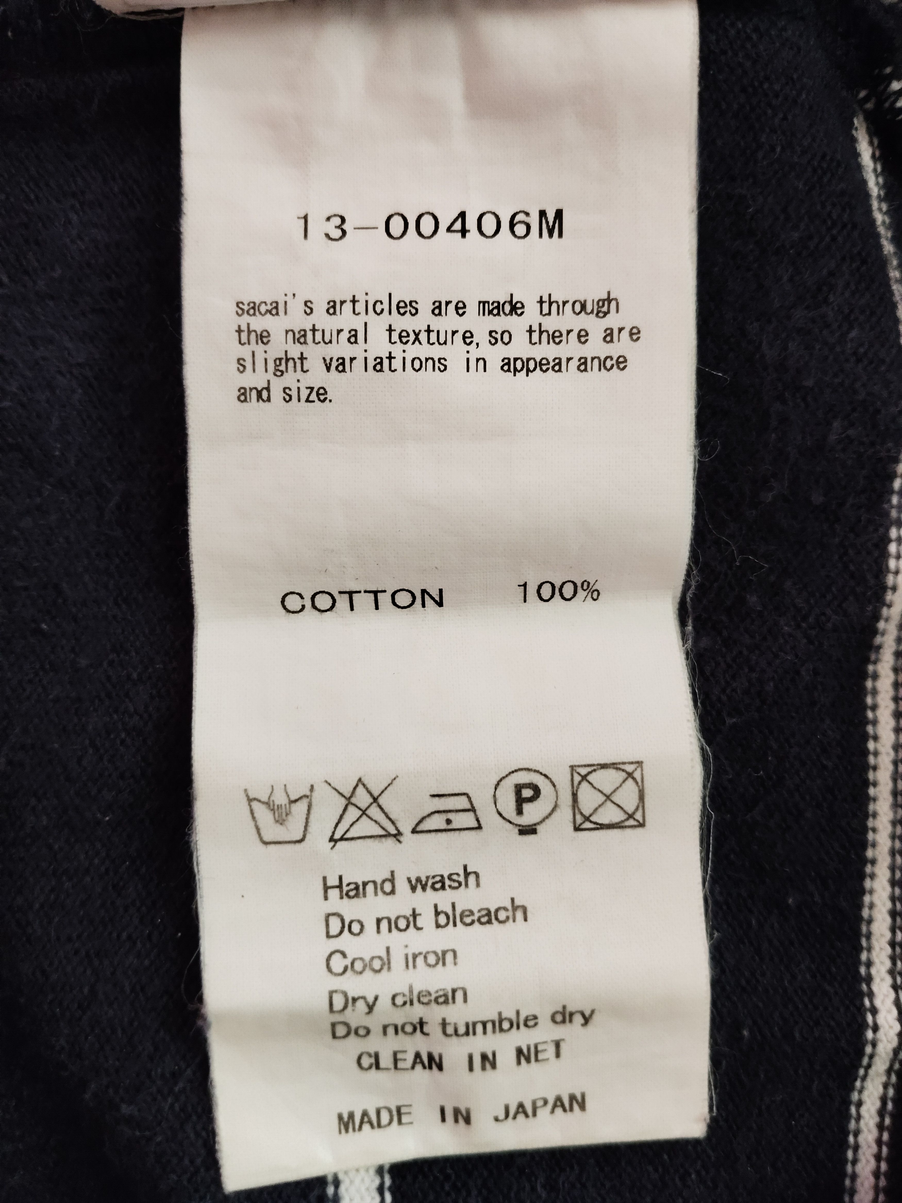 Sacai SACAI Stripe Tee Size US M / EU 48-50 / 2 - 4 Thumbnail