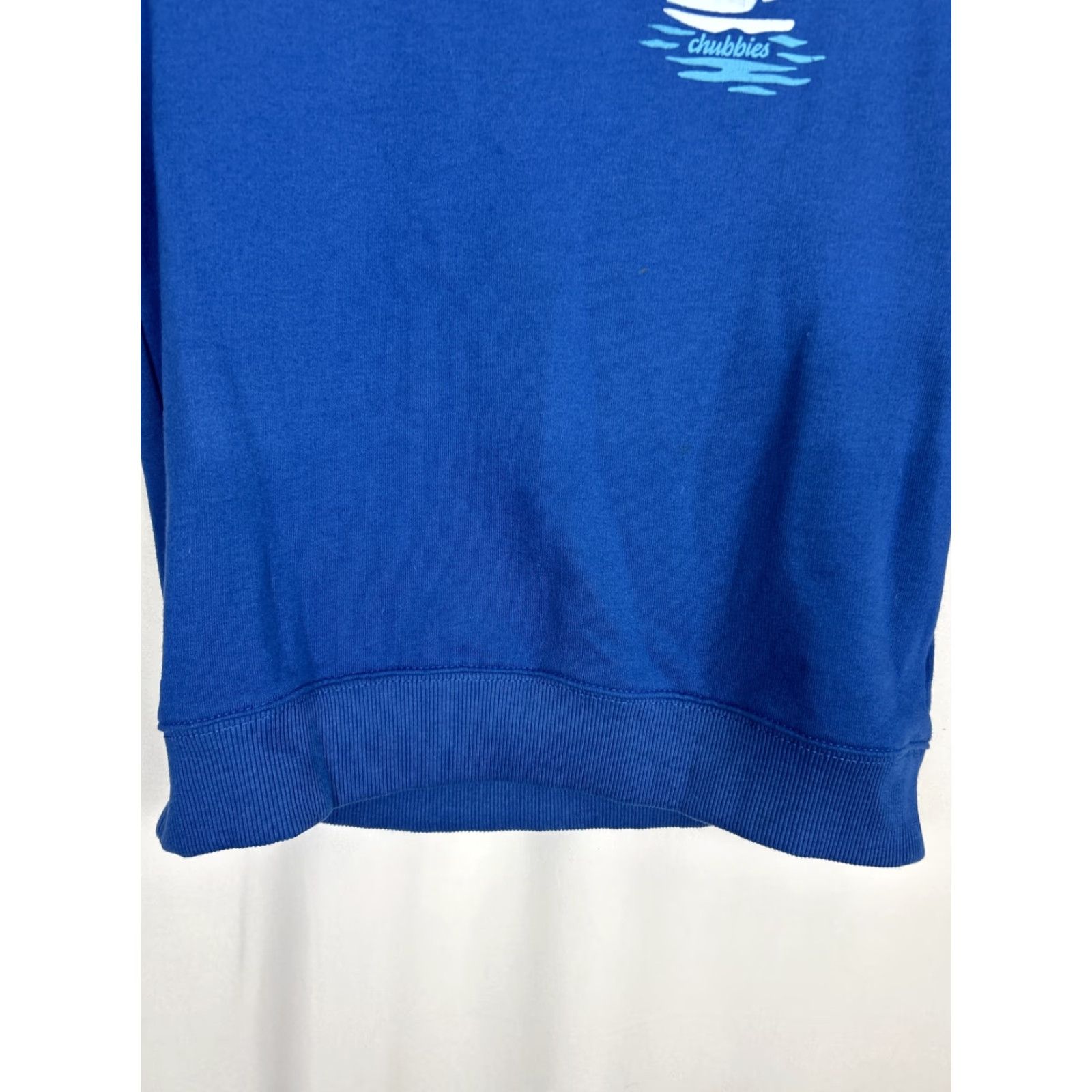Chubbies Chubbies Mens Small Pullover Crewneck Sweater Blue Sail Boat Ocean Shirt Size US S / EU 44-46 / 1 - 7 Thumbnail