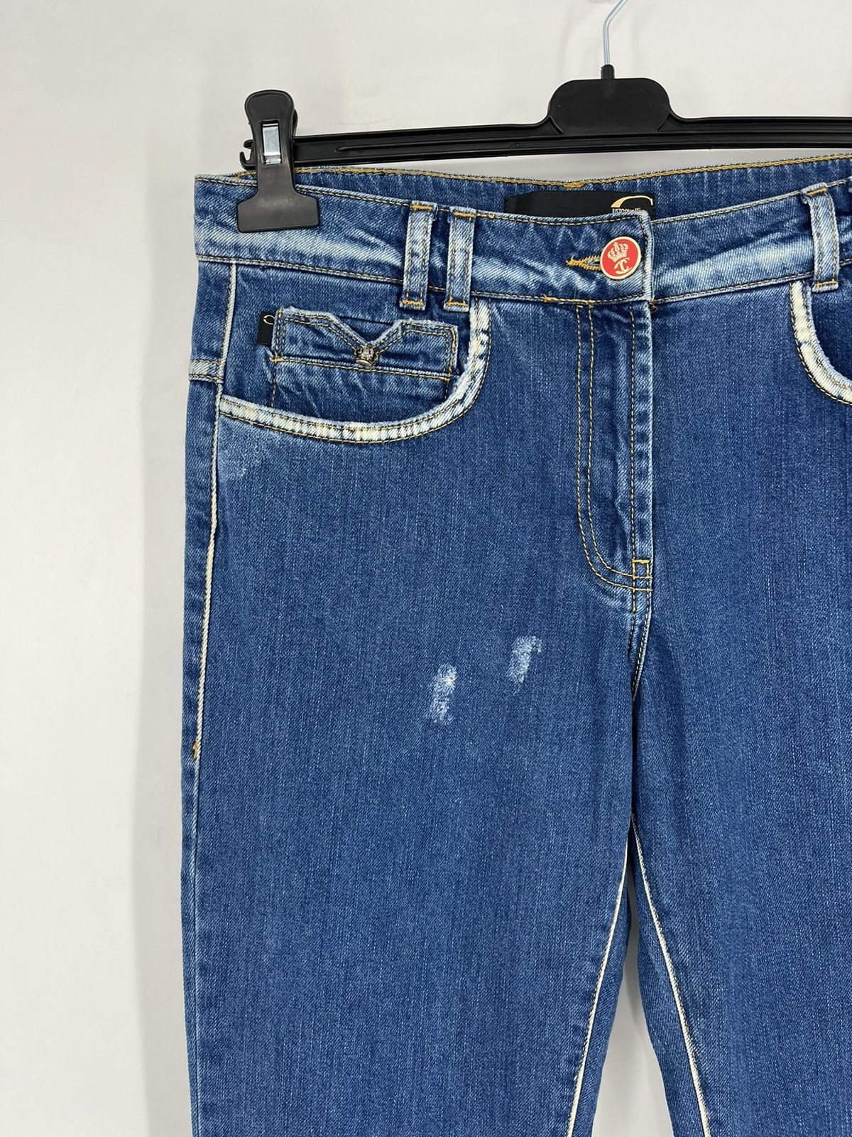 Just Cavalli × Roberto Cavalli Vintage JUST CAVALLI Luxury Retro Denim long jeans 29*43 Size US 29 - 2 Thumbnail