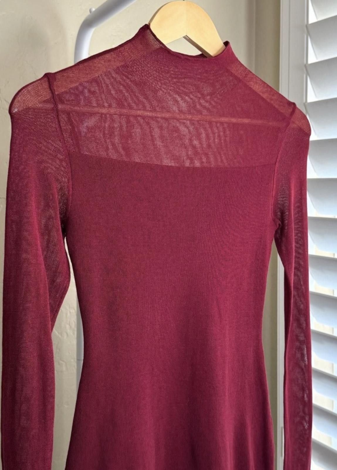 Other NWT COMMENSE Knit Mock Neck Dress in Red (SMALL) Size S / US 4 / IT 40 - 5 Thumbnail