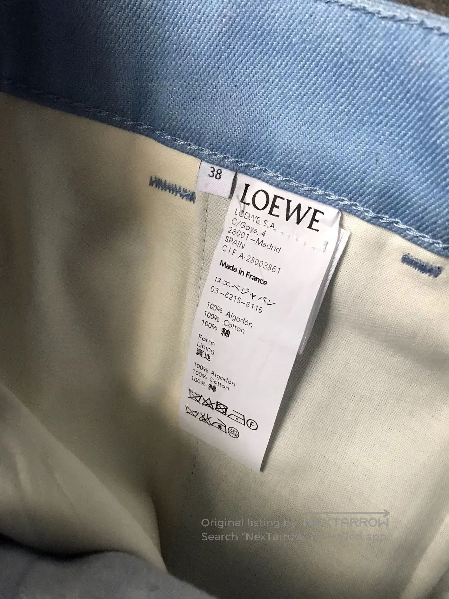 Loewe Blue Casual Pants Size 38. Size US 38 / EU 54 - 4 Thumbnail