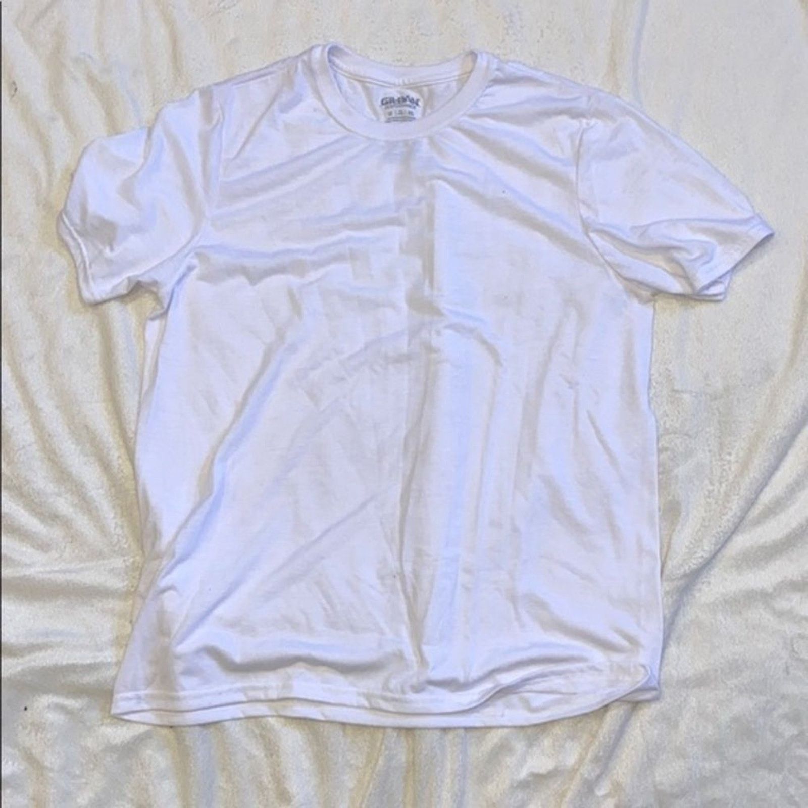 Gildan Gildan White Short Sleeve Crewneck T-Shirt | Sz L Size US L / EU 52-54 / 3 - 2 Thumbnail