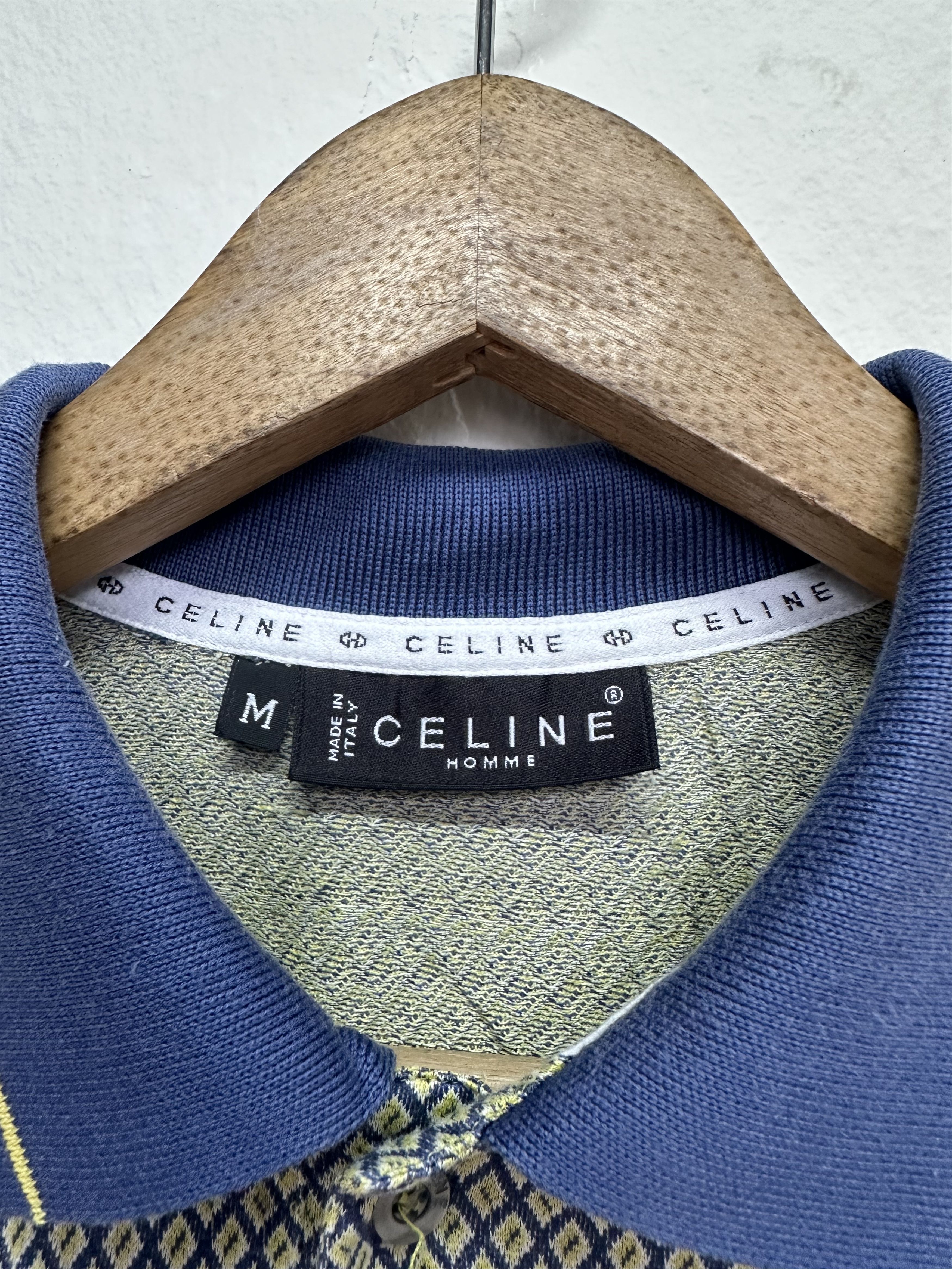 Celine Vintage Celine Homme Polo Shirt Size US M / EU 48-50 / 2 - 7 Thumbnail