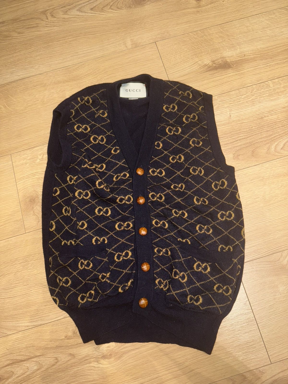 Gucci Monogram Knit Vest