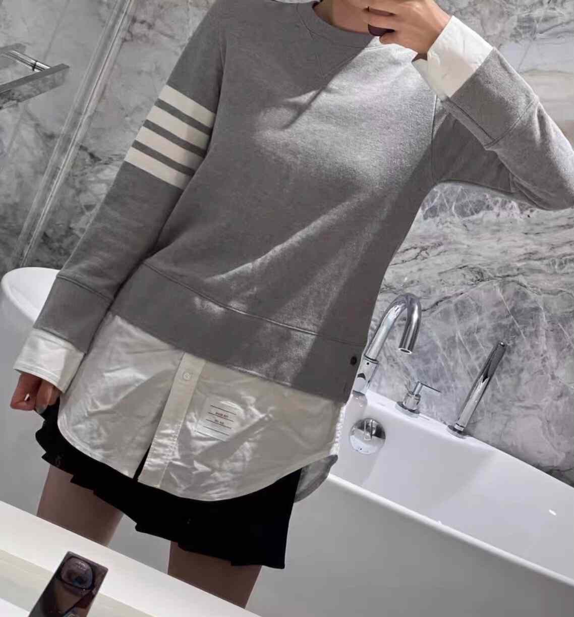Thom Browne Thom Browne Gray Women's Pullover Hoodie Size S / US 4 / IT 40 - 1 Thumbnail