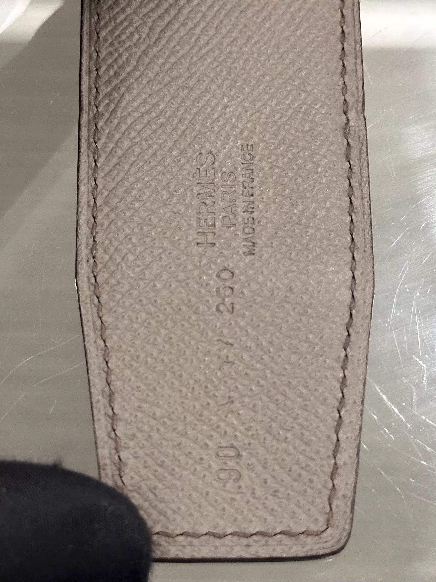 Hermes Hermes Men's 4cm Black & Gray H Logo Belt 90 Size ONE SIZE - 8 Thumbnail