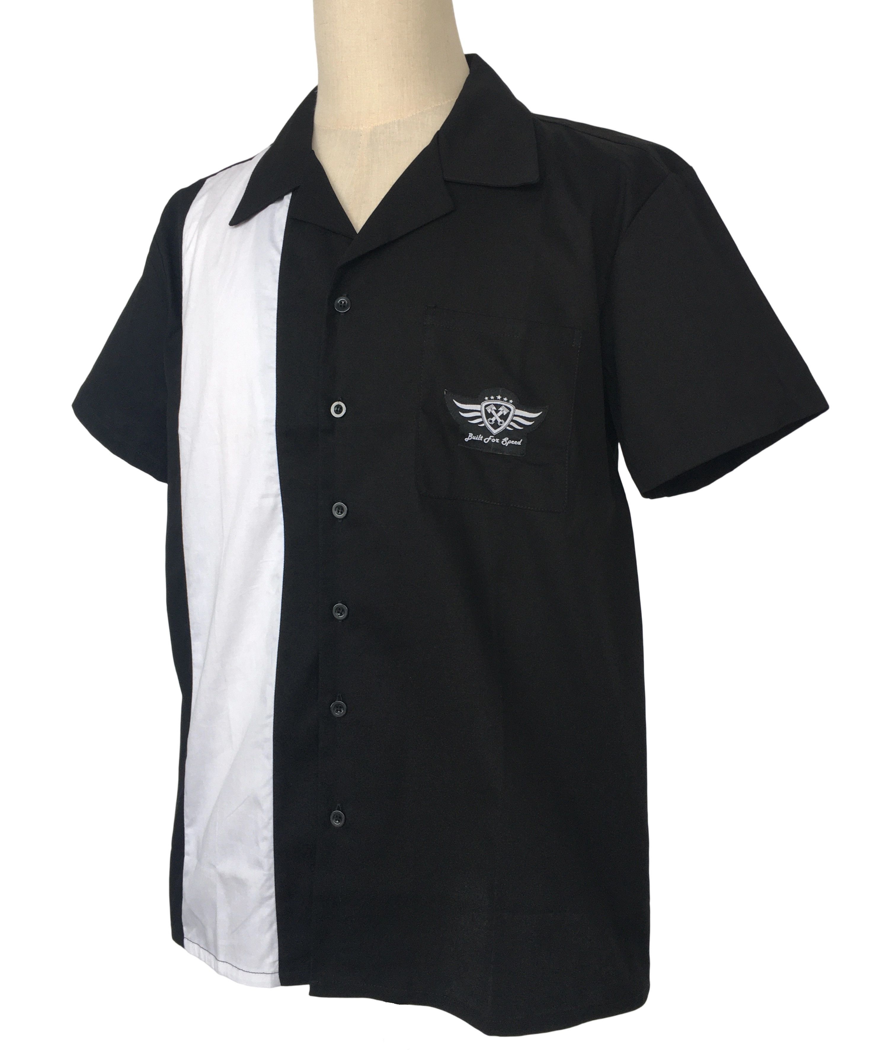 Other Black Men Shirts Patch Pocket White Panel Vintage Style Size US XXL / EU 58 / 5 - 3 Thumbnail