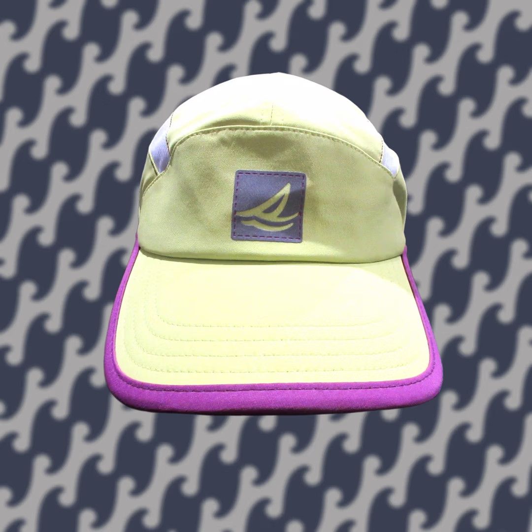 Sperry Sperry Hat Cap Yellow Purple Logo Lightweight Panel Adjustable Mens Size ONE SIZE - 1 Thumbnail