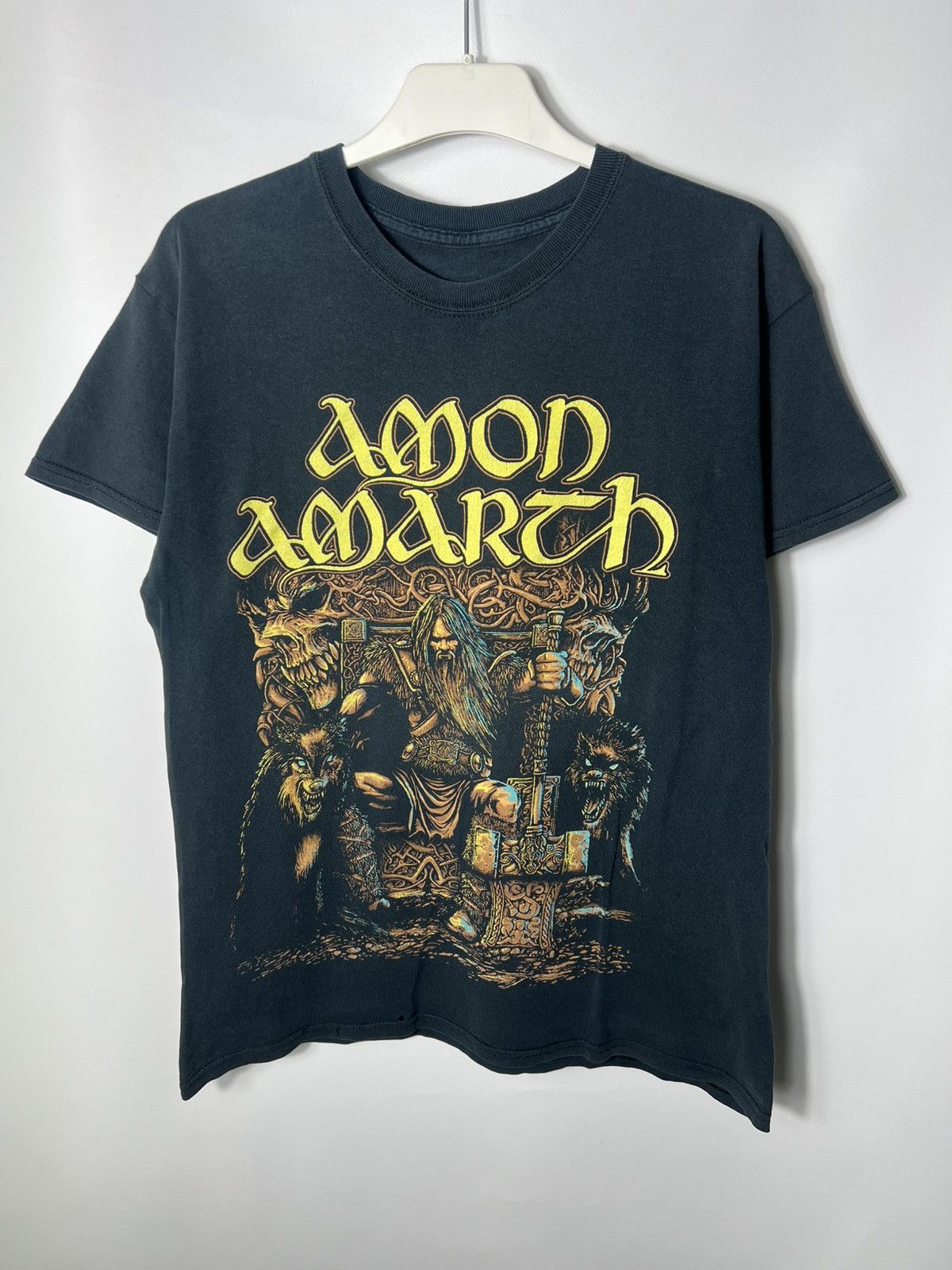 Band Tees Vintage streetwear band Amon Amarth Thor Metal Tour T-shirt Size US M / EU 48-50 / 2 - 1 Thumbnail