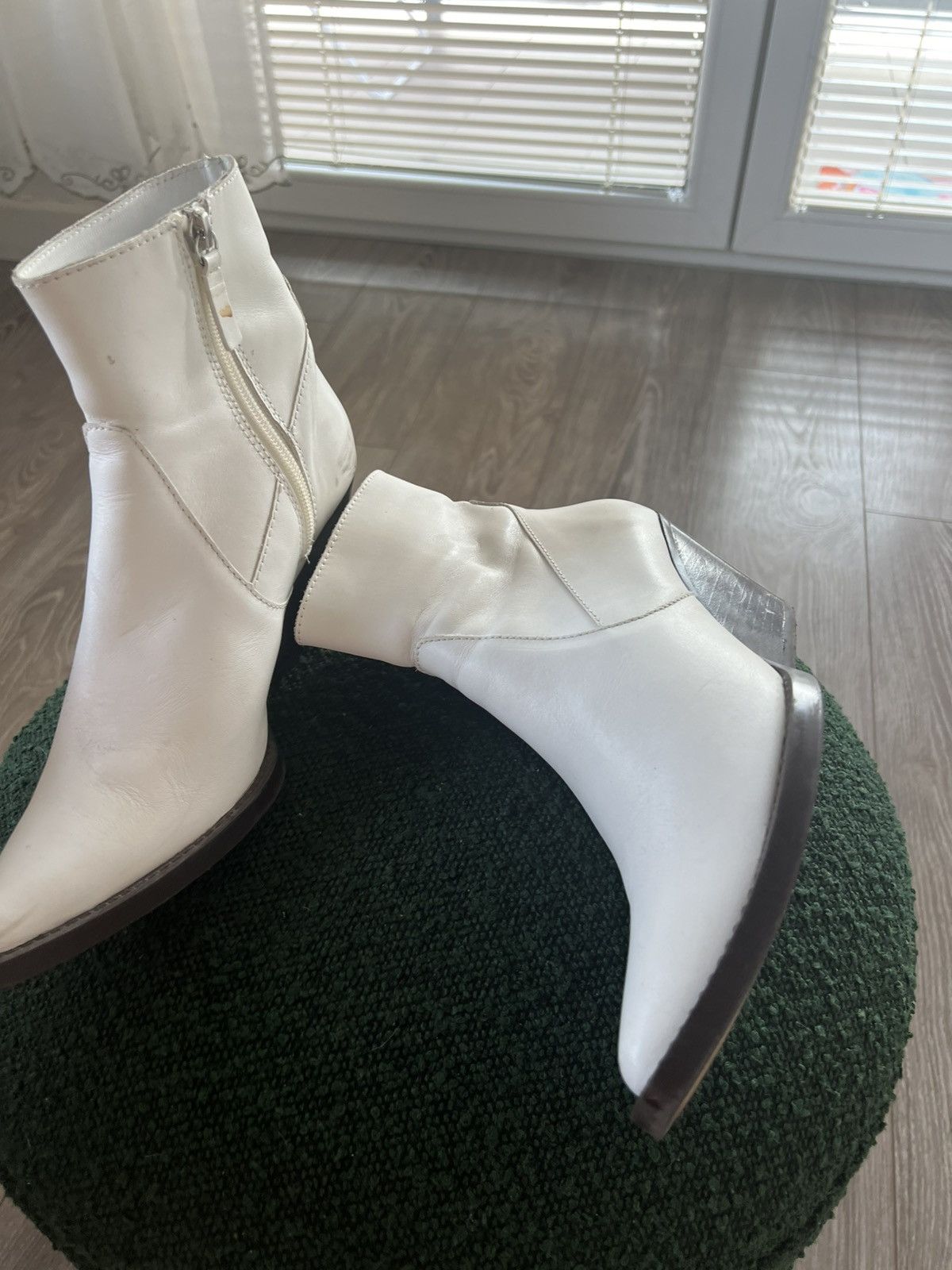 Designer × Zara ‼️Archival Designer Style Leather Zara Cowboy Boots‼️ Size US 7 / IT 37 - 7 Thumbnail