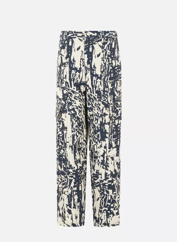 Other !DS! SS23 Koche Abstract White Blue Cargo Pants Size US 32 / EU 48 - 2 Thumbnail