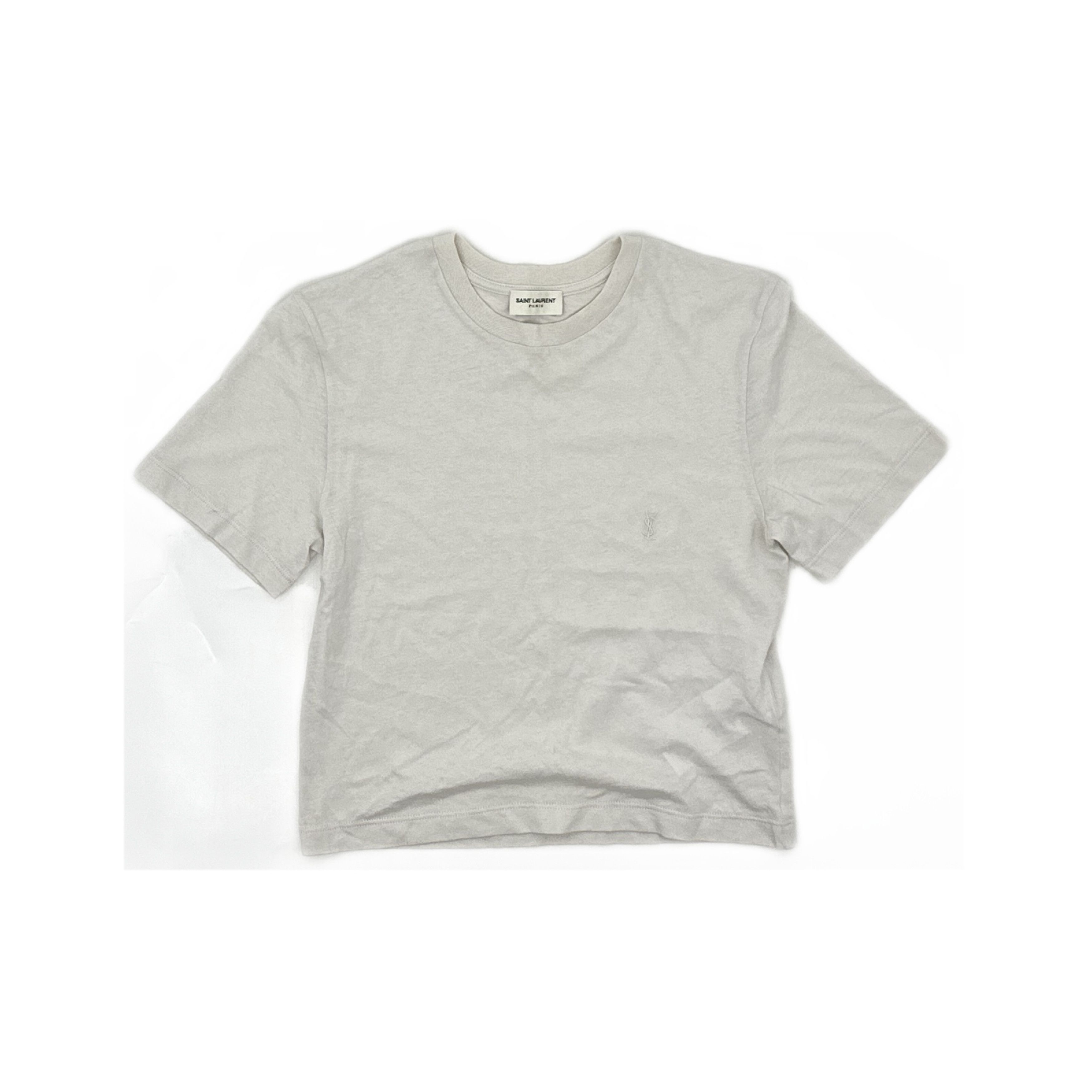 Saint Laurent Paris Saint Laurent Embroidered Logo T-Shirt XS Size US XS / EU 42 / 0 - 1 Thumbnail