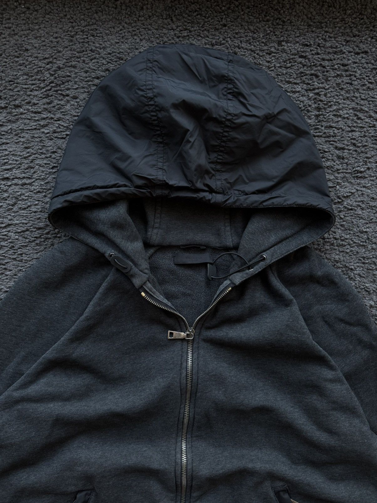 Prada Prada red tab nylon Zip-Up Hoodie Size US XXL / EU 58 / 5 - 5 Thumbnail