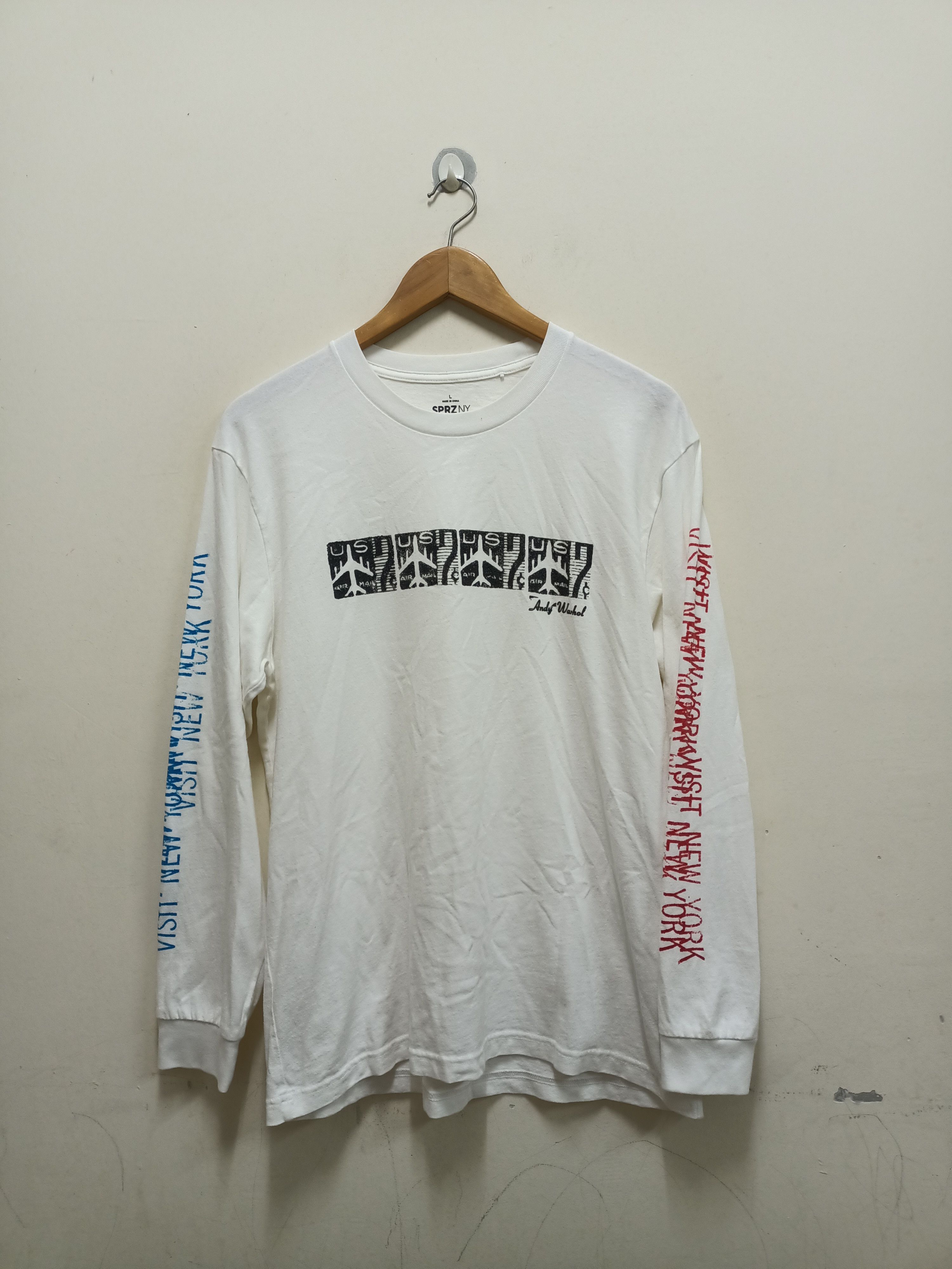 Andy Warhol × Uniqlo Andy Warhol Visit New York art t-shirt by Uniqlo Size US L / EU 52-54 / 3 - 1 Thumbnail