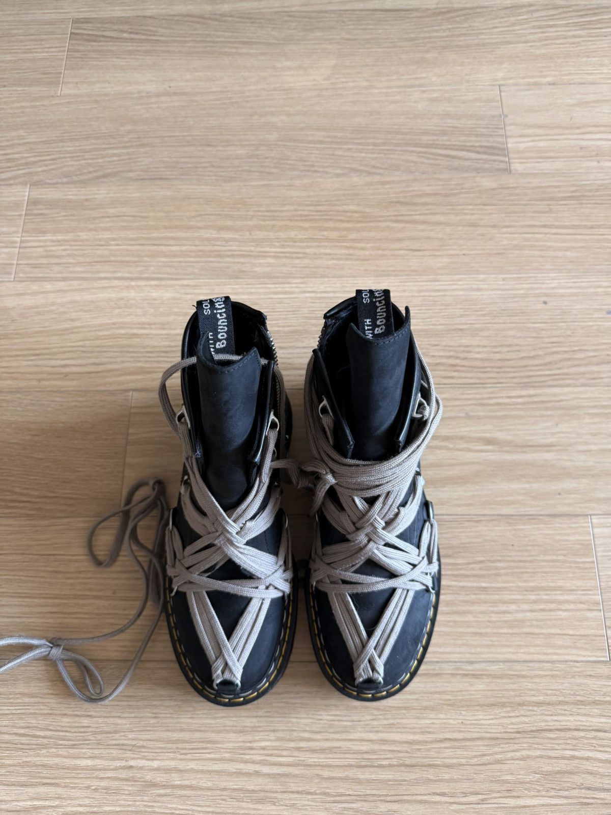 Dr. Martens × Rick Owens Dr. Martens 1460 DRKSHDW Quad Sole Mega Lace Boot Size US 9 / IT 39 - 2 Thumbnail
