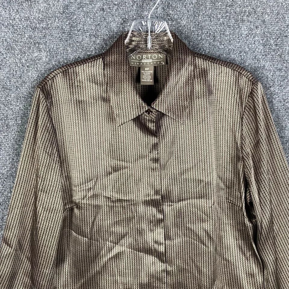 Other Norton McNaughton Button Up Top Women's Size 8P Petite Size M / US 6-8 / IT 42-44 - 2 Thumbnail