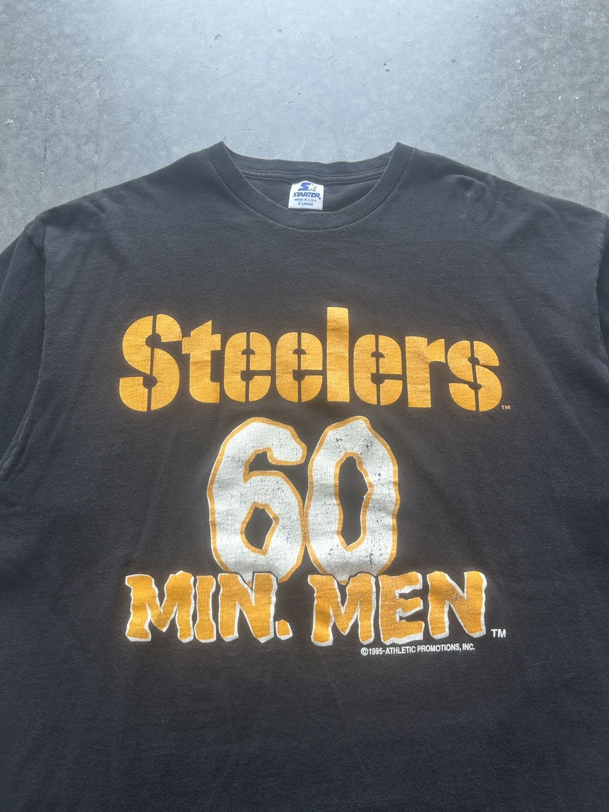 NFL × Starter × Vintage Vintage 90s Pittsburgh Steelers Graphic Tee Size US XL / EU 56 / 4 - 1 Thumbnail