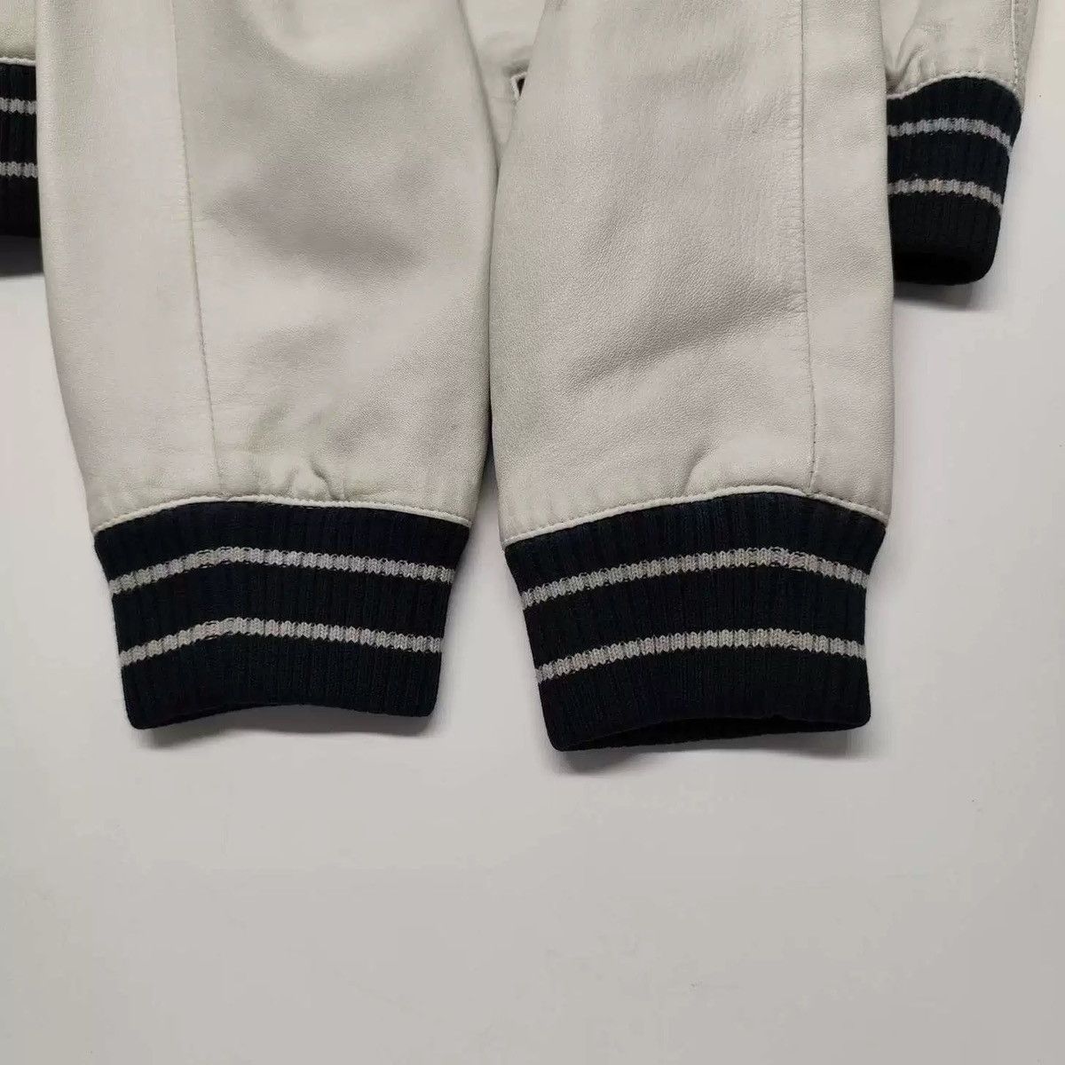 Dior Dior Homme 05ss White Lambskin Three Wolf Leather Jacket Size US M / EU 48-50 / 2 - 13 Thumbnail