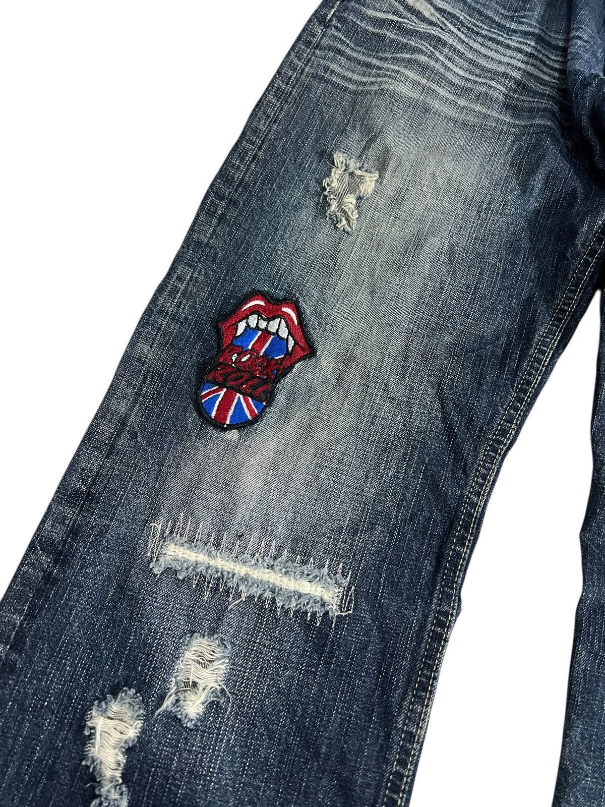 Japanese Brand Vintage Japanese Brand Sorridere Patchwork Distress Jean Size US 32 / EU 48 - 4 Thumbnail