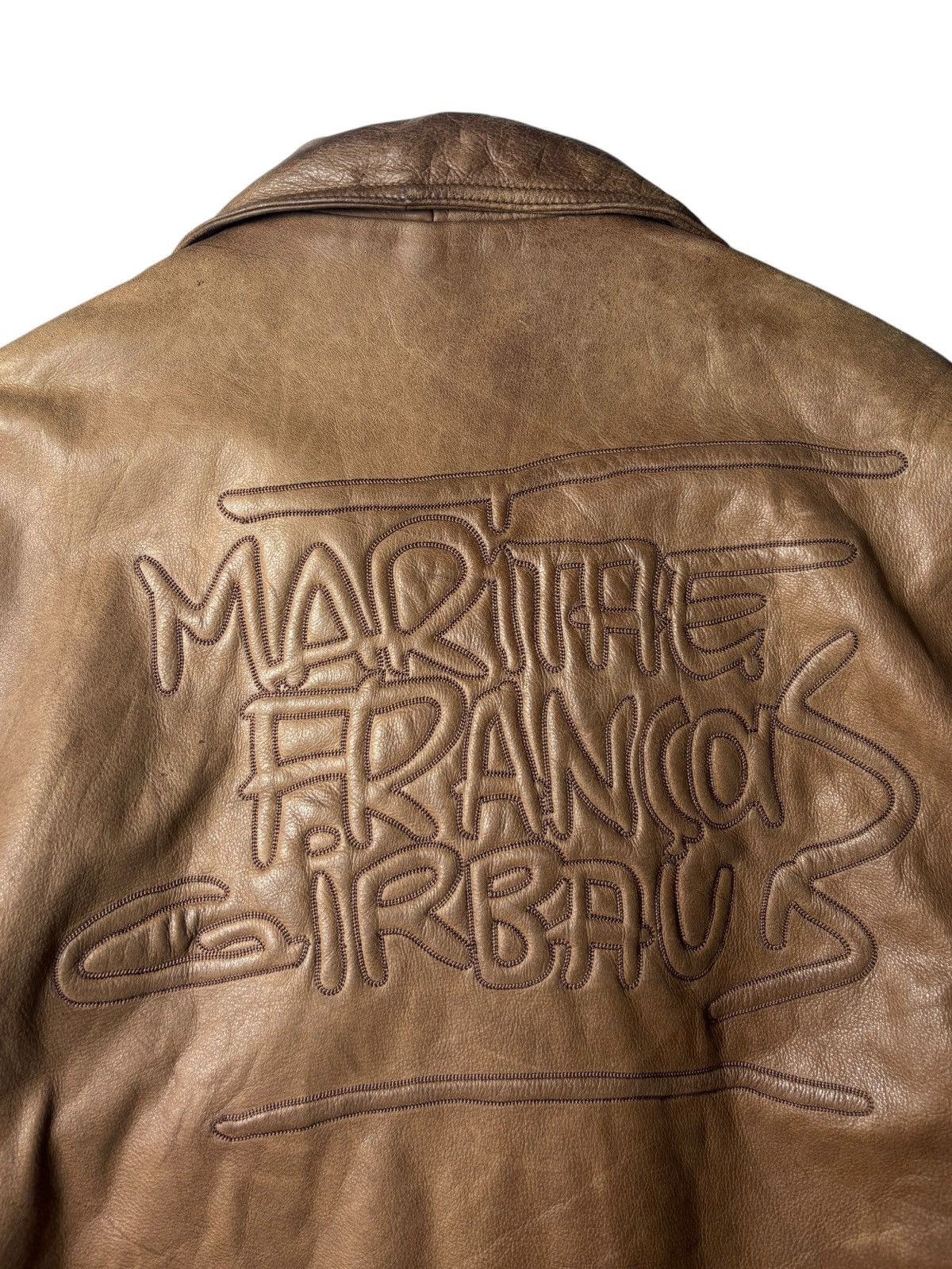 Marithe + Francois Girbaud 1990s Marithe Francois Girbaud Leather Jacket Size US L / EU 52-54 / 3 - 12 Thumbnail