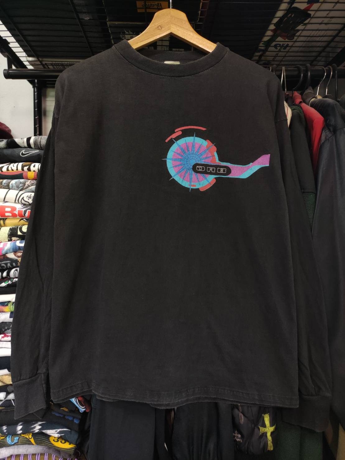 Band Tees Vtg 90's The Orb 's Adventures Beyond the Ultraworld Album Size US L / EU 52-54 / 3 - 3 Thumbnail