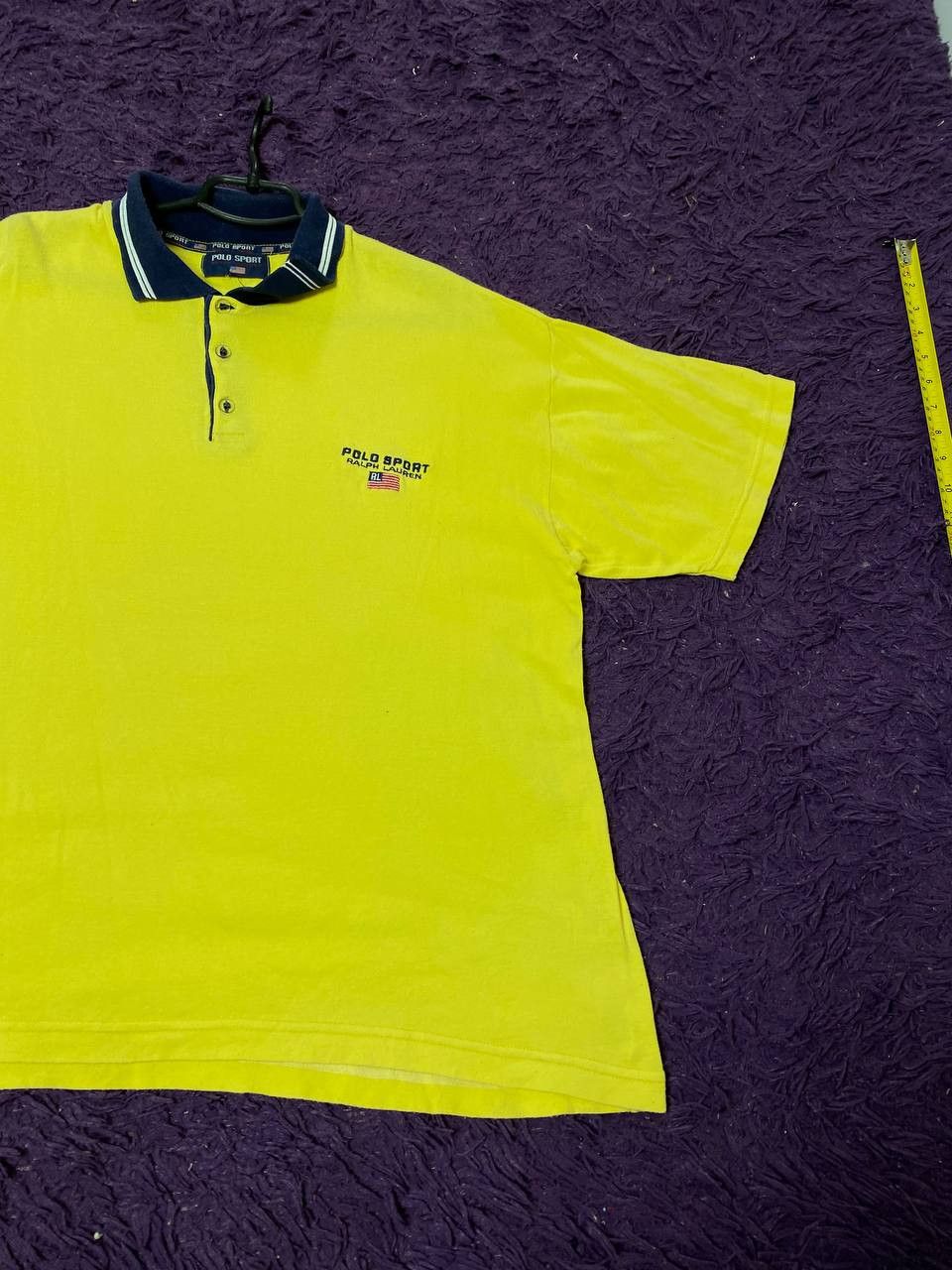Polo Ralph Lauren Vintage yellow T-Shirts Polo sport Ralph Lauren Y2K Size US M / EU 48-50 / 2 - 8 Thumbnail