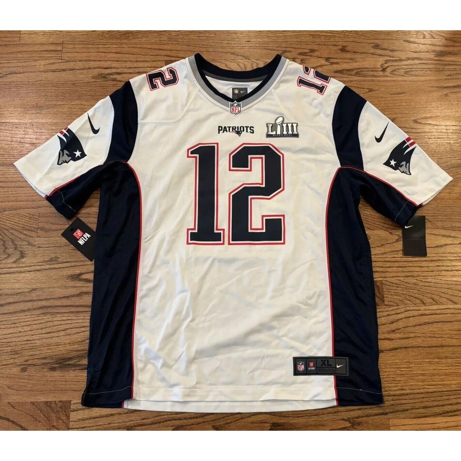 Nike New NIKE NFL Patriots Tom Brady Super Bowl LIII Jersey XL Grailed