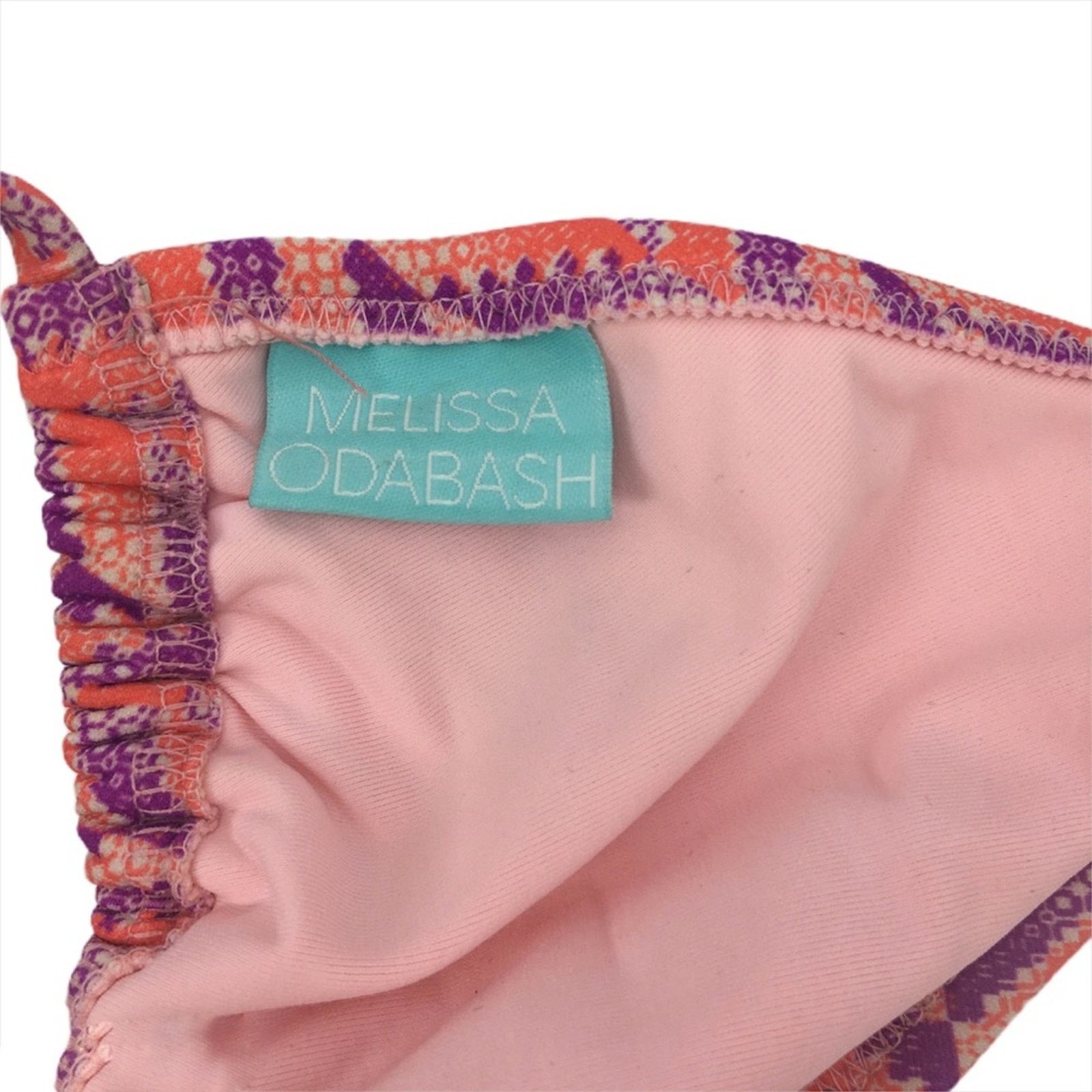 Other Melissa Odabash Pink Print Triangle Tie Bikini Top Size 10 Size L / US 10 / IT 46 - 4 Thumbnail