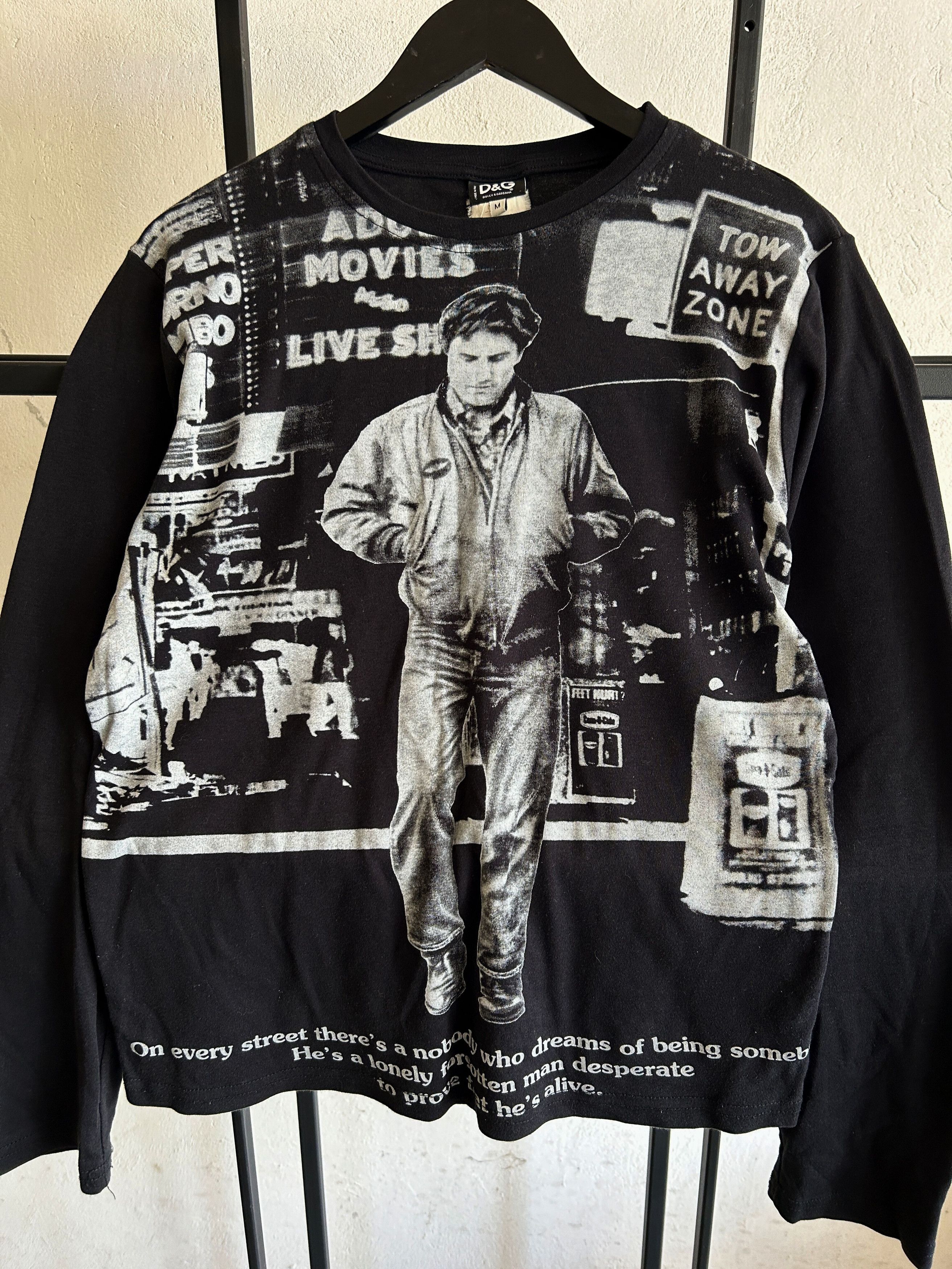 Dolce & Gabbana Vintage Dolce Gabbana 1976 Taxi Driver Hoodie Long Sleeve Size US M / EU 48-50 / 2 - 3 Thumbnail