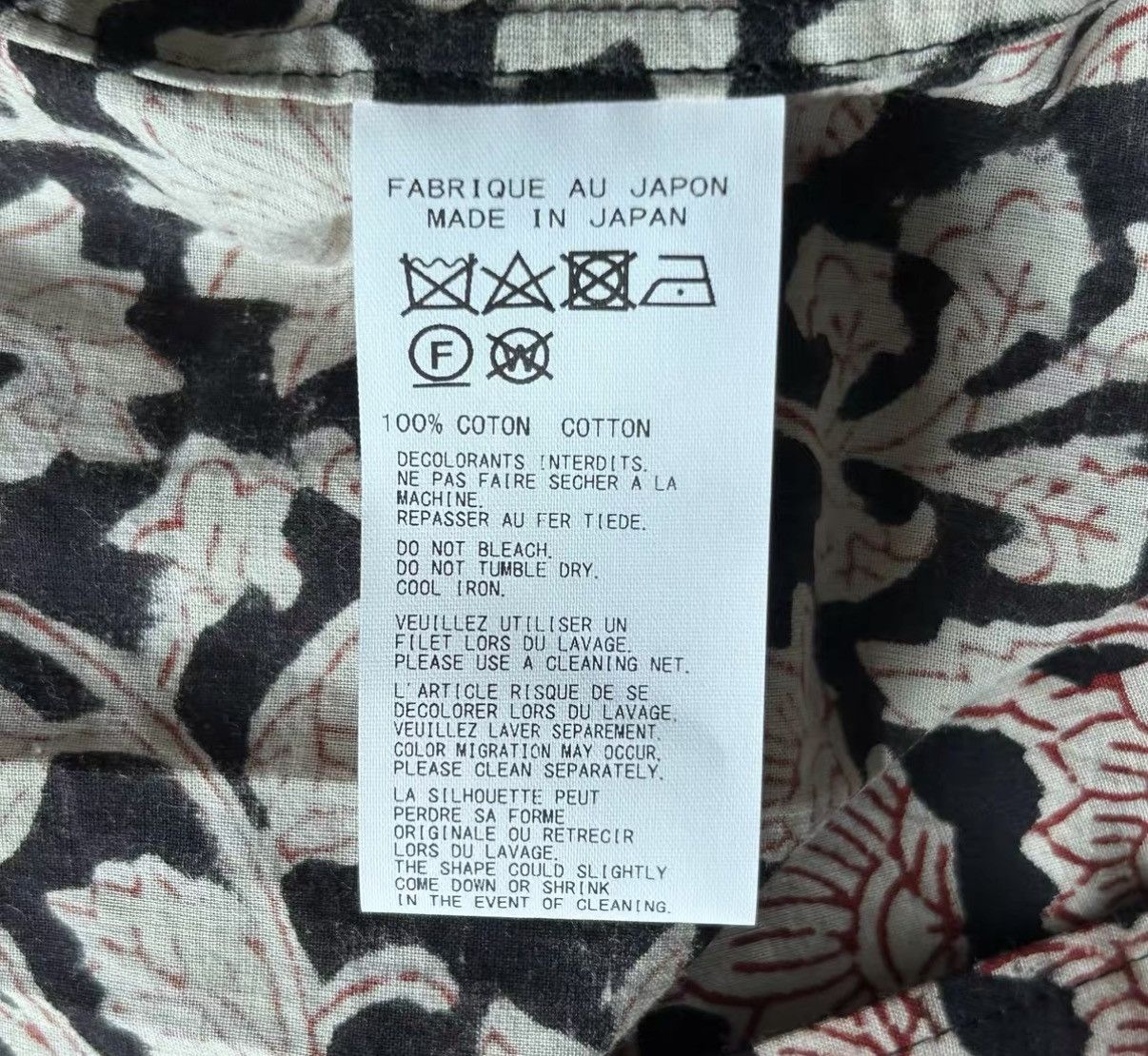 Yohji Yamamoto Yohji Yamamoto All-Over Floral Print Short Sleeve Shirt K4 Size US L / EU 52-54 / 3 - 5 Thumbnail