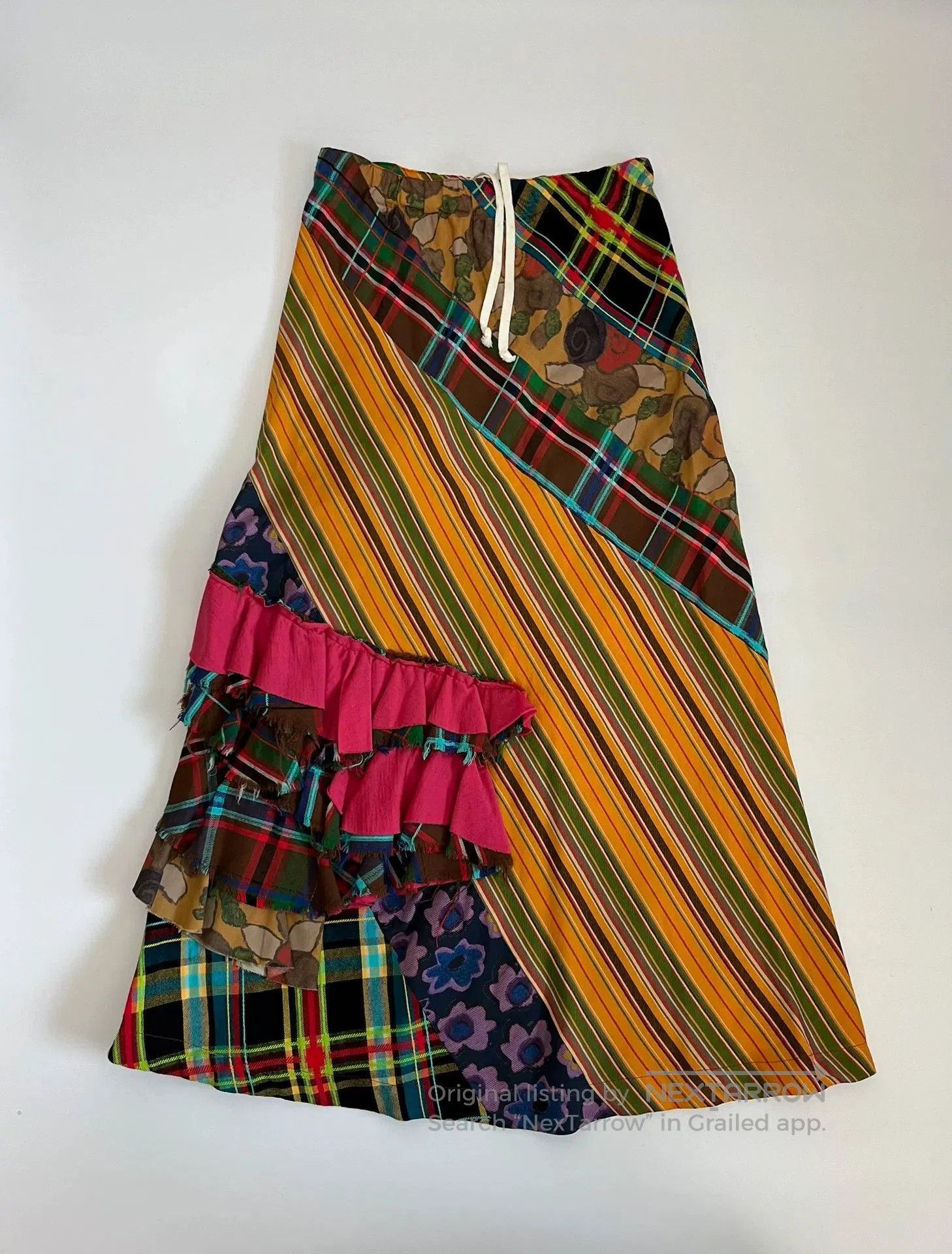 Rei Kawakubo Comme des Garçons Robe de Chambre Patchwork Skirt. Size 32" / US 10 / IT 46 - 1 Thumbnail