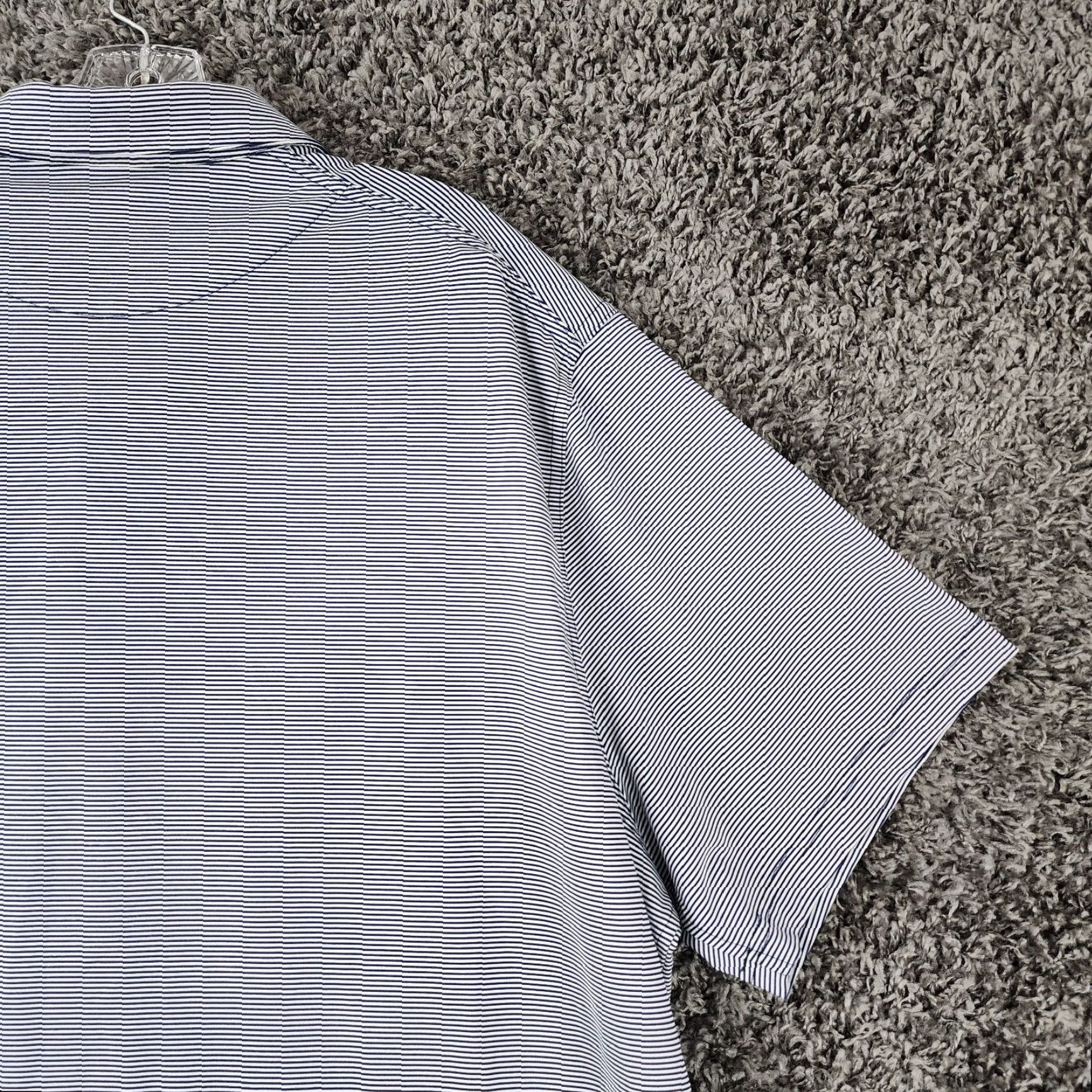 Nike Nike Dri-Fit Polo Shirt Mens 2XL Blue Striped Short Sleeve Polo Polo Shirt Mens 2XL Blue Striped Nike Dri-Fit Mens 2XL Blue Striped Short Sleeve Polo Size US XXL / EU 58 / 5 - 7 Thumbnail