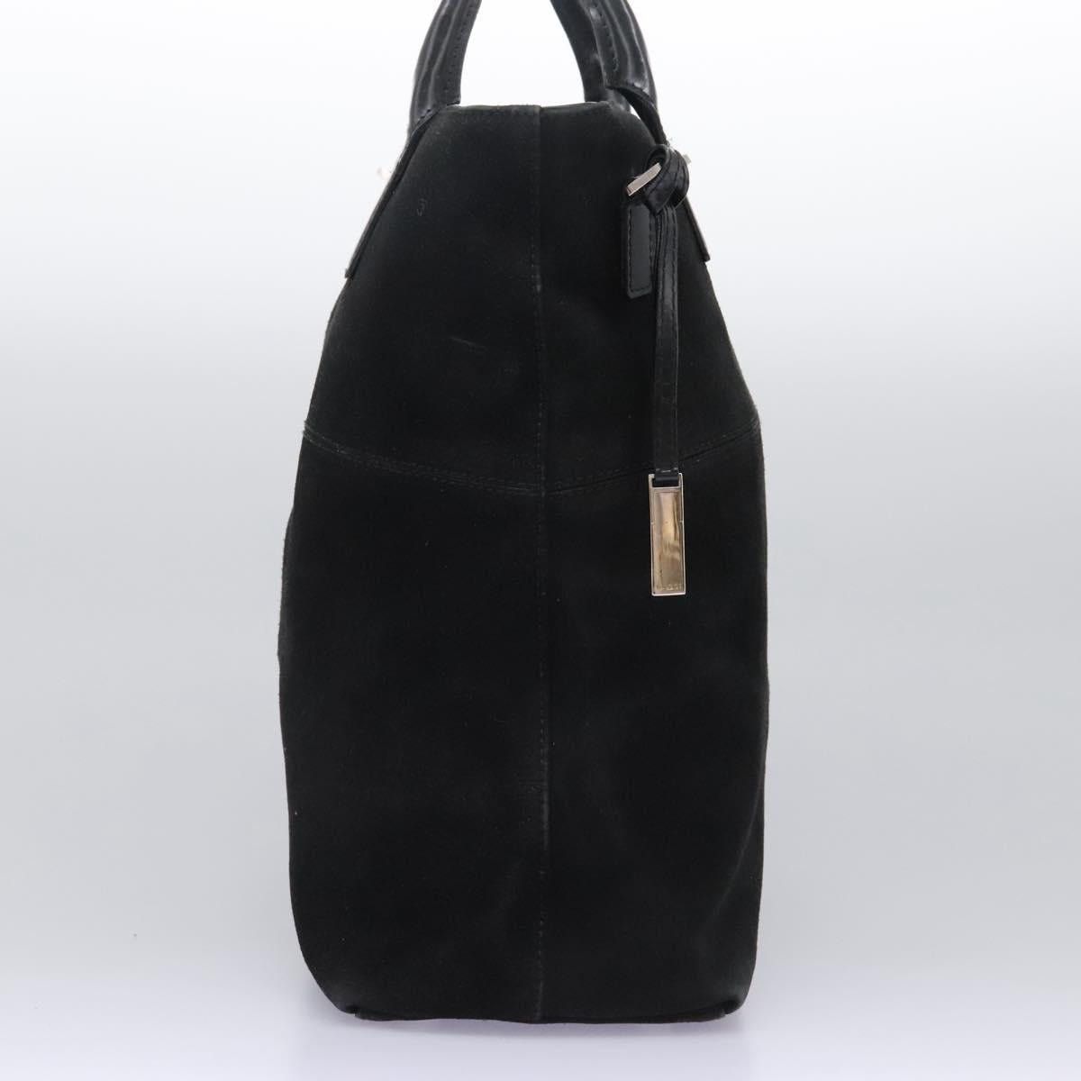 Gucci GUCCI Hand Bag Suede Black Silver Size ONE SIZE - 3 Thumbnail