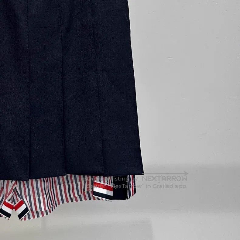 Thom Browne Thom Browne Classic Pleated Skirt with Dark Blue Gold Butt Size 25" / US 0 / IT 36 - 3 Thumbnail
